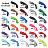 Kenz Laurenz Headbands Tie on Headband for Women Men Running Athletic Hair Head Band Elastic Sports, Basketball, Stetchy Yoga Workout Sweatbands Adjustable Non-Slip Moisture Wicking (Blue) view 4