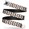 Buckle-Down Seatbelt Belt - Golf Balls Tan/White - 1.0" Wide - 20-36 Inches in Length view 1