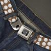 Buckle-Down Seatbelt Belt - Golf Balls Tan/White - 1.0" Wide - 20-36 Inches in Length view 2