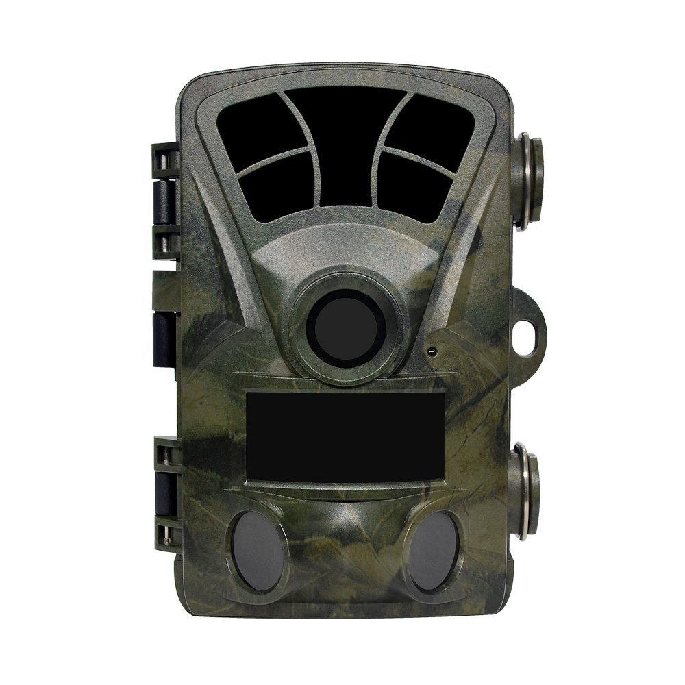 LENPABY Hunting Trail Camera 2Pcs No Glow Super Power IR LEDs 2.4 Inch Screen 16MP 1080P Stealthy WaterproofWildlife Camera Motion Activated Night Vision 130 Degree Wide Angle 0.2S Fast Trigger 82Ft