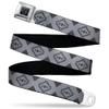 Buckle-Down Seatbelt Belt - Aztec21 Tonal Grays - 1.0" Wide - 20-36 Inches in Length view 1