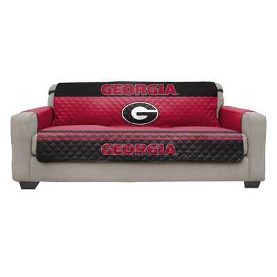 Pegasus Sports NCAA Microfiber Furniture Protector Cover with Elastic Straps, Sofa, Georgia Bulldogs