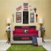 Pegasus Sports NCAA Microfiber Furniture Protector Cover with Elastic Straps, Sofa, Georgia Bulldogs view 2