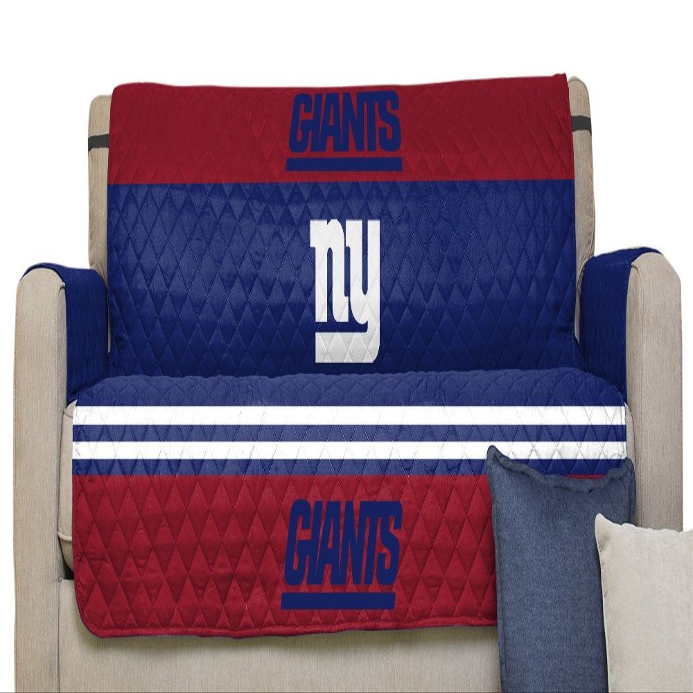 Pegasus Sports NFL New York Giants Furniture Protector with Elastic Straps, Sofa, Royal Blue