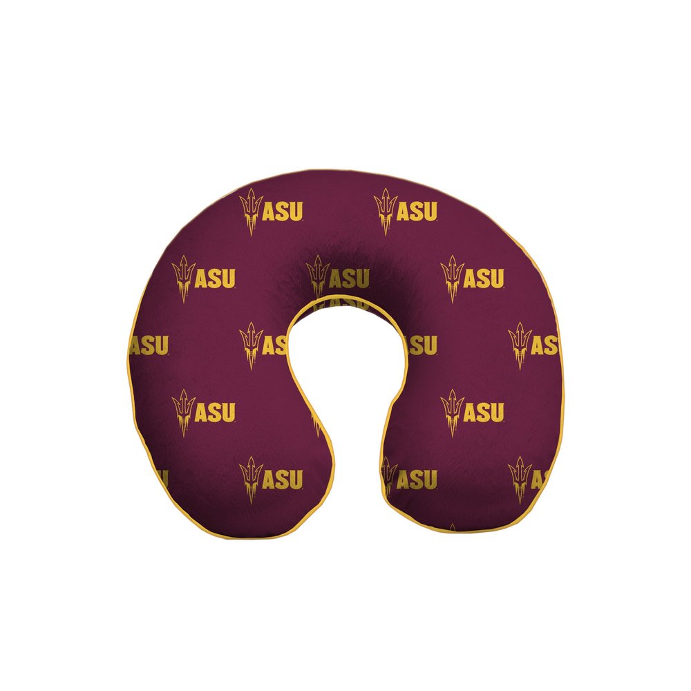Pegasus Sports NCAA Memory Foam Microplush Travel Pillow, Arizona State Sun Devils