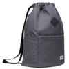 KAUKKO Drawstring Sports Backpack Gym Yoga Bag Shoulder Rucksack for Men and Women GREY 29.44L view 4