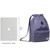 KAUKKO Drawstring Sports Backpack Gym Yoga Bag Shoulder Rucksack for Men and Women 1031-2-GRAY,18.5L view 3