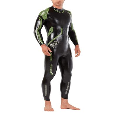 2XU Men's Propel Pro Wetsuit (Black/Green, ST)