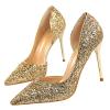 VFDB Women Suede Slip On Platform Loafer Comfort Sneakers Suede Driving Shoes Z-Gold US9 view 1