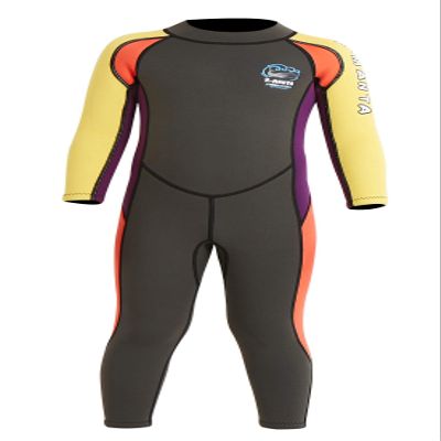 Kids Long Sleeve Swimsuit Thermal Warm Full Suit UPF 50+ Wetsuit Diving Swmming Suit Swimwear Grey XL