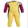 DIVE & SAIL Kids Sunsuit One Piece Long Sleeve Full Wetsuit Thermal Swimsuits UPF 50+ Sun Protection Swimwear Yellow M view 1