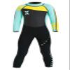 DIVE & SAIL Kids Sunsuit One Piece Long Sleeve Full Wetsuit Thermal Swimsuits UPF 50+ Sun Protection Swimwear Green M view 1