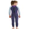 DIVE & SAIL Girls 2.5mm Diving Suit Warm Long Sleeve Full Wetsuit Back Zipper One Piece Swimsuit Purple S view 4
