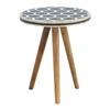 Artisan Furniture Bone Inlay Tripod Stool view 1