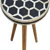 Artisan Furniture Bone Inlay Tripod Stool view 3