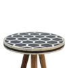 Artisan Furniture Bone Inlay Tripod Stool view 4