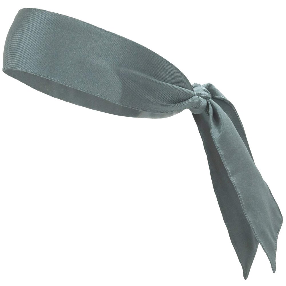 Kenz Laurenz Headbands Tie on Headband for Women Men Running Athletic Hair Head Band Elastic Sports, Basketball, Stetchy Yoga Workout Sweatbands Adjustable Non-Slip Moisture Wicking (Gray)