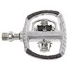 M-Wave Unisex Adult Drag-T1 Combination Pedal, Aluminium Body, Crmo Axle, with Sealed Bearing - Silver, view 1
