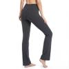 Nirlon Straight Leg Yoga Pants - Straight Leg Leggings for Women Breathable Leggings for Yoga Regular & Plus Size Pants for Gym (10 30" Inseam, Charcoal) view 1