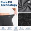 Nirlon Straight Leg Yoga Pants - Straight Leg Leggings for Women Breathable Leggings for Yoga Regular & Plus Size Pants for Gym (10 30" Inseam, Charcoal) view 4