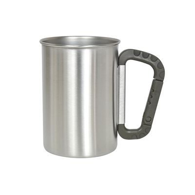 Belmont BM-152 Stainless Military Mug, 450 Khaki