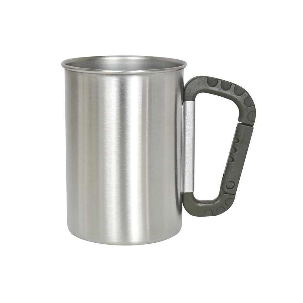 Belmont BM-152 Stainless Military Mug, 450 Khaki