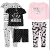 Simple Joys by Carter's Toddler Girl's 6-Piece Snug Fit Cotton Pajama Set Sleepwear, owl/panda/dot, 5T view 1
