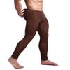 K-Men Mens Coffee Low Rise Leggings Long Johns Thermal Underwear Pajama Lounge L view 3