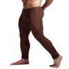 K-Men Mens Coffee Low Rise Leggings Long Johns Thermal Underwear Pajama Lounge L view 4