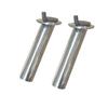 Dolphin Heavy Duty Flush Mount Rod Holders For Fishing Boat, Deluxe w/ PVC Insert and Cap, 316 Stainless Steel, 30 Degree Angle, Oblong Flange, Inside Diameter 1.6 inches, 11 inches high, (set of 2) view 1