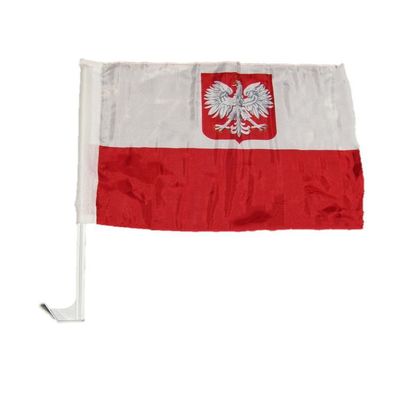 11x15 Poland Eagle Polska Premium Car Window Vehicle 11"x15" Flag clip PREMIUM Vivid Color and UV Fade BEST Garden Outdor Resistant Canvas Header and polyester material FLAG