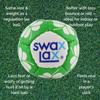 SWAX LAX Lacrosse Training Ball - Indoor Outdoor Practice Less Bounce & Rebounds (1 Shamrock) view 3
