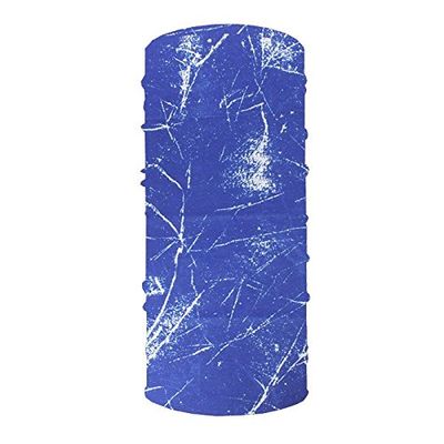 Disc Store Performance Dry Fit Facemask, Multifunctional Neck Gaiter Mask, Scarf, and Bandana - Protects Against the Sun, Wind and Outdoor Elements - Lightweight Microfiber Fabric - Blue Shatter