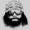 2Bhip Macho Man Wrestler Randy Savage Bandana Sunglasses Face Graphic Adult T-Shirt - 3XL, Gray Heather view 3