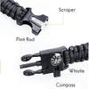 h21 Tactical 14-in-1 Survival Kit, Emergency Outdoor Multi Professional Tools for Wilderness Disaster, Camping, Hiking, Climbing gear, Para-cord Bracelet, Flashlight, Knife, Wiresaw, Pen, Compass view 2