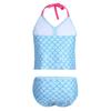 YiZYiF Kids Girls Tankini Bikini 2 Pieces Swimwear Swimming Bathing Suit (9-10, Mermaid Light Blue) view 2
