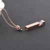 Yinplsmemory Cube Ash Necklace Rose Gold Urn Memorial Ashes Keepsake Pendant Cremation Jewelry (Purple) view 2