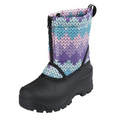 Northside Girl's ICICLE Boot, Purple/Turquoise, 13 Medium US Little Kid
