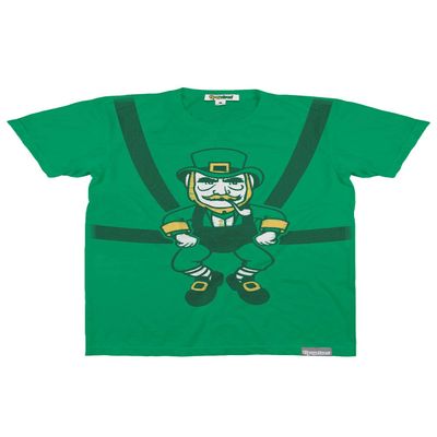 Tipsy Elves Funny Men's St Patricks Day T-Shirts - Hilarious Colorful Saint Paddys Tees for Men - Green Wee Baby Leprechaun Pattys Day Graphic Shirt - Size Large