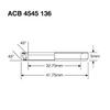 Enduro Enduro Headset Bearing ACB 4545 136 Stainless 32.75 x 41.75 x 6 mm: 45 x 45 view 3