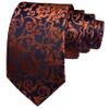 GUSLESON Fashion New 8cm Floral Silk Necktie Mens Wedding Tie (0694-08) view 1