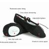 Nexete Toddler Kid Girl Classic #1 Canvas Ballet Dance Split-Sole Slipper Shoes (Little Kid 2 M, Black) view 3