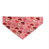 BPAWED PALS Glittery Hearts Valentine's Day Over-The-Collar Dog Scarf (Extra Small)