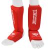 Kids Shin Instep Pads MMA Leg Foot Guards Muay Thai Kick Boxing Guard Protector (Red, XXXS (3 to 8 Years)) view 3