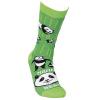 Primitives by Kathy Socks Funny Humorous"Mama Bear" Panda Pattern Green Unisex Adult - One size fits most view 3
