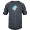 Kanu Surf Toddler Boys Haywire UPF 50+ Sun Protective Rashguard Swim Shirt, Victor Charcoal, 4T view 1