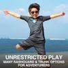 Kanu Surf Toddler Boys Haywire UPF 50+ Sun Protective Rashguard Swim Shirt, Victor Charcoal, 4T view 4