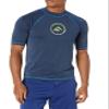 Kanu Surf Men's Mercury UPF 50+ Short Sleeve Sun Protective Rashguard Swim Shirt, Haywire Navy, Small view 1