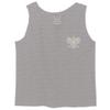 0083. Poland Pride Vintage Style Retro Polish Eagle Flag Polska Soccer Men's Tank Top (Light Gray Medium) view 2