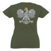0083. Poland Pride Vintage Style Retro Polish Eagle Flag Polska Soccer Women's Tank Top Racerback (Black, Small) view 3